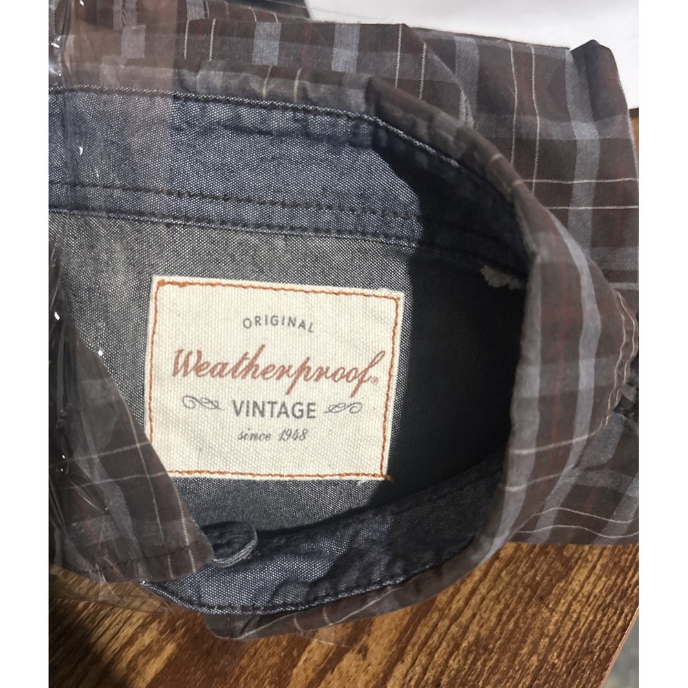 Vintage Weatherproof Long Sleeve Button Down Shirt Size Large - Picture 5 of 8